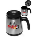 16 Oz. Stainless Steel Low Rider Mug With Spill-Resistant Slide Action Lid